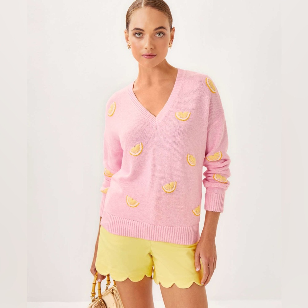 NWT Lilly Pulitzer Tensley Pullover Sweater 100% Cotton XL